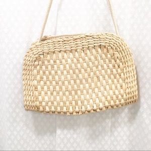 VINTAGE • MISTER ERNEST straw purse